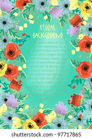vector floral frame