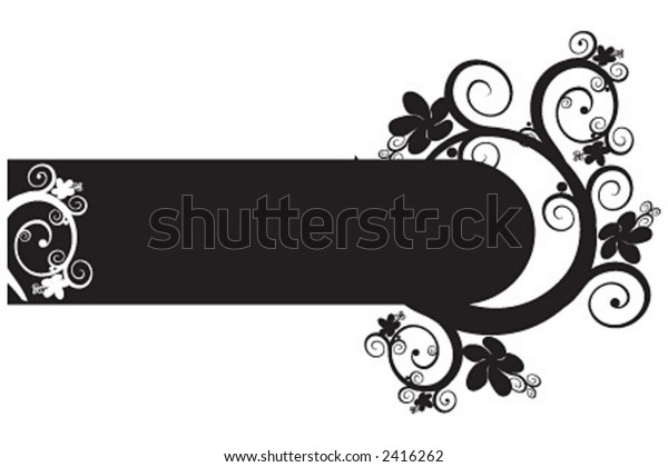 Vector Floral Frame Stock Vector (Royalty Free) 2416262