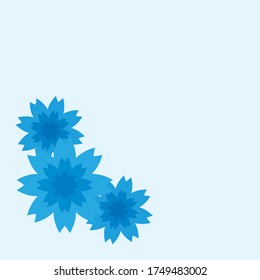 Marco vectorial floral de las flores de maíz