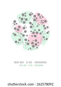 Vector floral frame.  cute  flowers arranged un a shape  for  invitations and birthday cards