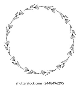 vector floral frame design template.