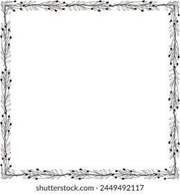 Vektorgrafik Blumenrahmen Design Vorlage.