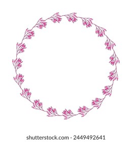 vector floral frame design template.