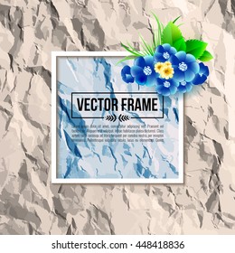 Vector floral frame, greeting card, invitation EPS10