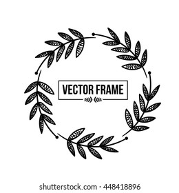 Vector floral frame, greeting card, invitation EPS10