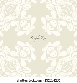 Vector Floral frame invitation card