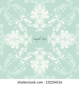 Vector Floral frame invitation card