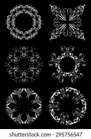 Vector Floral Frame Set