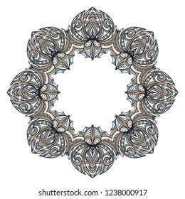 Vector floral frame. Template for flyer or invitation card design. for banners, greeting cards, gifts tags