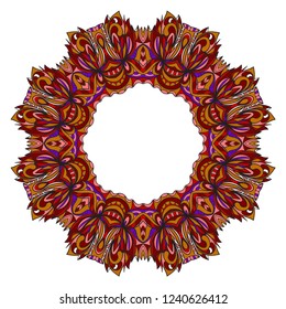 Vector floral frame. Template for flyer or invitation card design. for banners, greeting cards, gifts tags