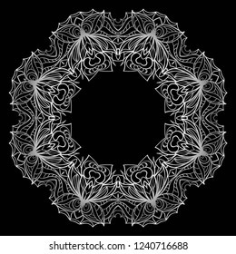 Vector floral frame. Template for flyer or invitation card design. for banners, greeting cards, gifts tags