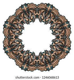 Vector floral frame. Template for flyer or invitation card design. for banners, greeting cards, gifts tags