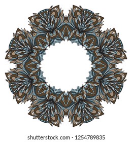 Vector floral frame. Template for flyer or invitation card design. for banners, greeting cards, gifts tags