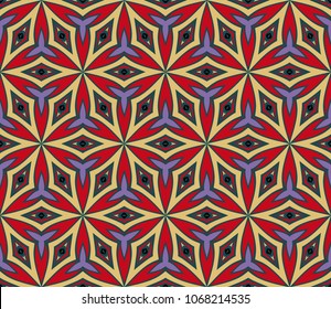 Vector floral Geometric Background. Seamless pattern For business, presentation, banner, wallpaper and floral illustration.