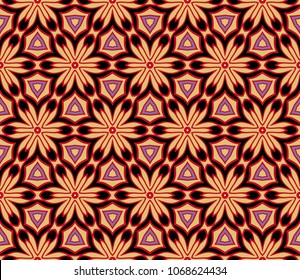 Vector floral Geometric Background. Seamless pattern For business, presentation, banner, wallpaper and floral illustration.