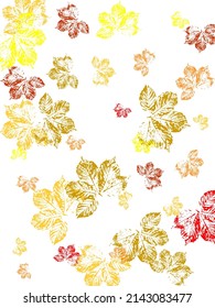 Vector floral greenery card design: Forest fern frond Eucalyptus branch green leaves foliage herb greenery yellow berries frame. Wedding invite poster invitation Watercolor hand drawn art illustration