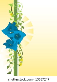 Vector Floral Greeting Card