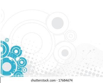 Vector  floral half tone background