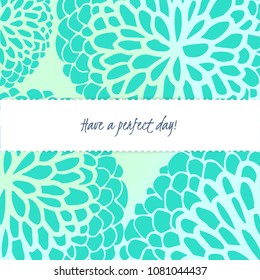 Vector floral hand drawing leafs romantic card background template