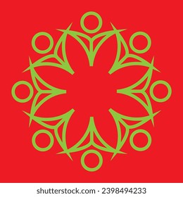 Vector floral icon and logo design templates in outline style