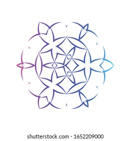 Blumensymbole der Vektorillustration und Logo-Designvorlagen 