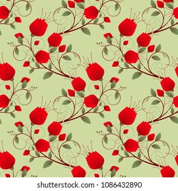 Vector floral illustration background. Abstract pattern of decorative flowers. Design elements for Scrapbook. Can be used for wallpapers, fills images, background, surface