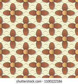 Vector floral illustration background. Abstract pattern of decorative flowers. Design elements for Scrapbook. Can be used for wallpapers, fills images, background, surface
