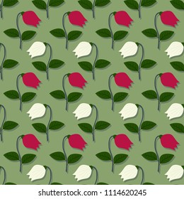 Vector floral illustration background. Abstract pattern of decorative flowers. Design elements for Scrapbook. Can be used for wallpapers, fills images, background, surface