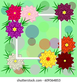 Vector floral illustration. Design for invitations, weddings, birthdays or other greeting cards