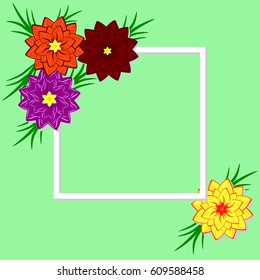 Vector floral illustration. Design for invitations, weddings, bi