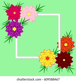 Vector floral illustration. Design for invitations, weddings, bi