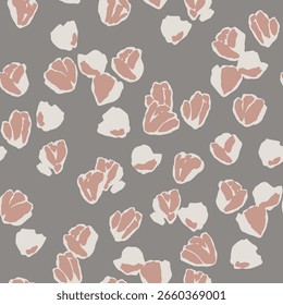 Vector floral illustration seamless repeat pattern