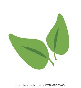 Ilustración del icono de las hojas florales del vector