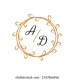 Vector de la plantilla de logotipo floral o boda
