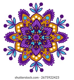 Patrón floral del mandala del Vector para la decoración