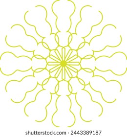 Vector floral mandala relaxation patterns unique design with white background,Hand drawn pattern,concept meditation and relax
