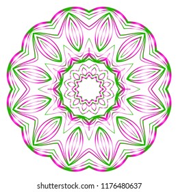 Vector Floral mandala. Vintage decorative elements. Vector illustration.