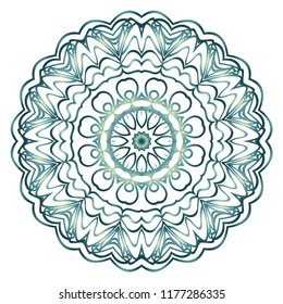 Vector Floral mandala. Vintage decorative elements. Vector illustration.