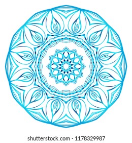 Vector Floral mandala. Vintage decorative elements. Vector illustration.