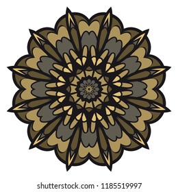 Vector Floral mandala. Vintage decorative elements. Vector illustration
