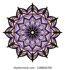 Vector Floral mandala. Vintage decorative elements. Vector illustration
