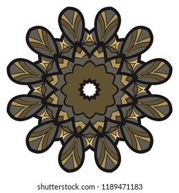 Vector Floral mandala. Vintage decorative elements. Vector illustration