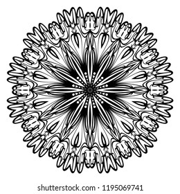 Vector Floral mandala. Vintage decorative elements. Vector illustration