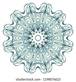 Vector Floral mandala. Vintage decorative elements. Vector illustration.