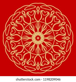 Vector Floral mandala. Vintage decorative elements. Vector illustration