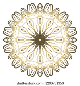 Vector Floral mandala. Vintage decorative elements. Vector illustration