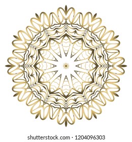 Vector Floral mandala. Vintage decorative elements. Vector illustration