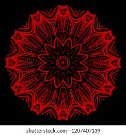Vector Floral mandala. Vintage decorative elements. Vector illustration