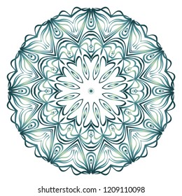 Vector Floral mandala. Vintage decorative elements. Vector illustration.