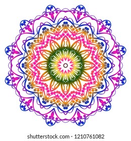 Vector Floral mandala. Vintage decorative elements. Vector illustration.